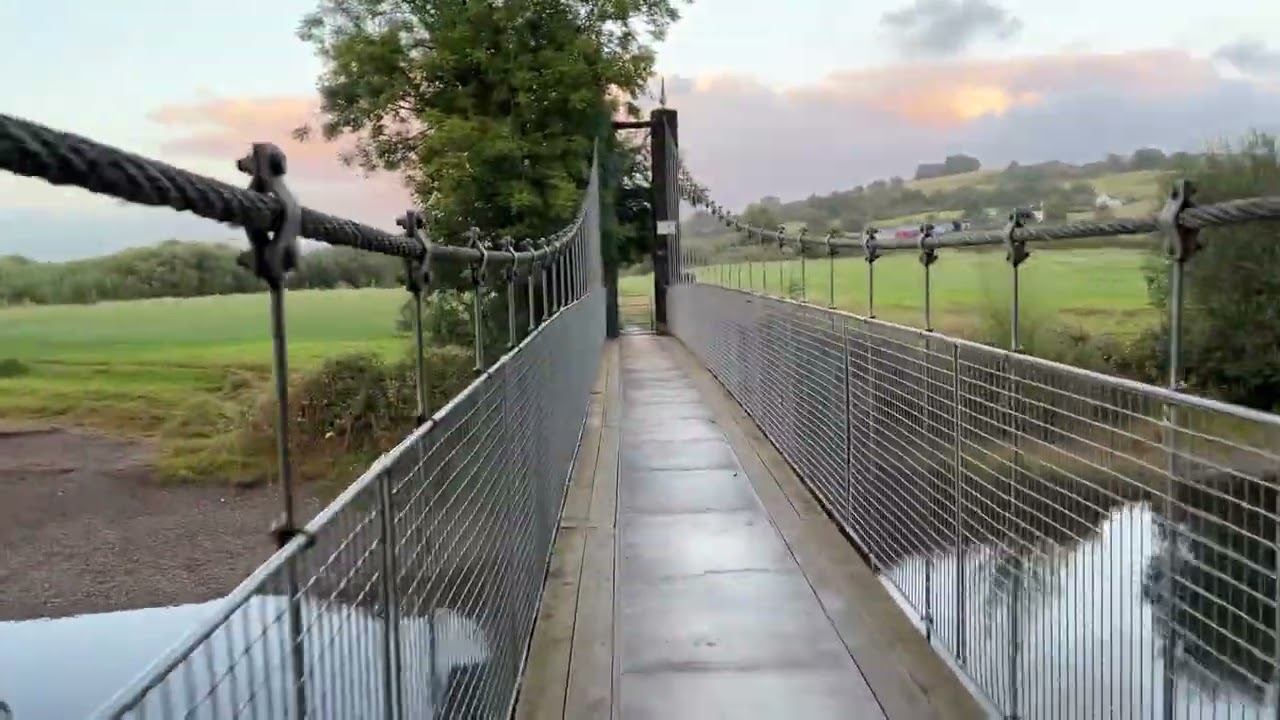 The Llandeilo Suspension Bridge across the Afon Twyi, Llandeilo, Carmarthenshire 