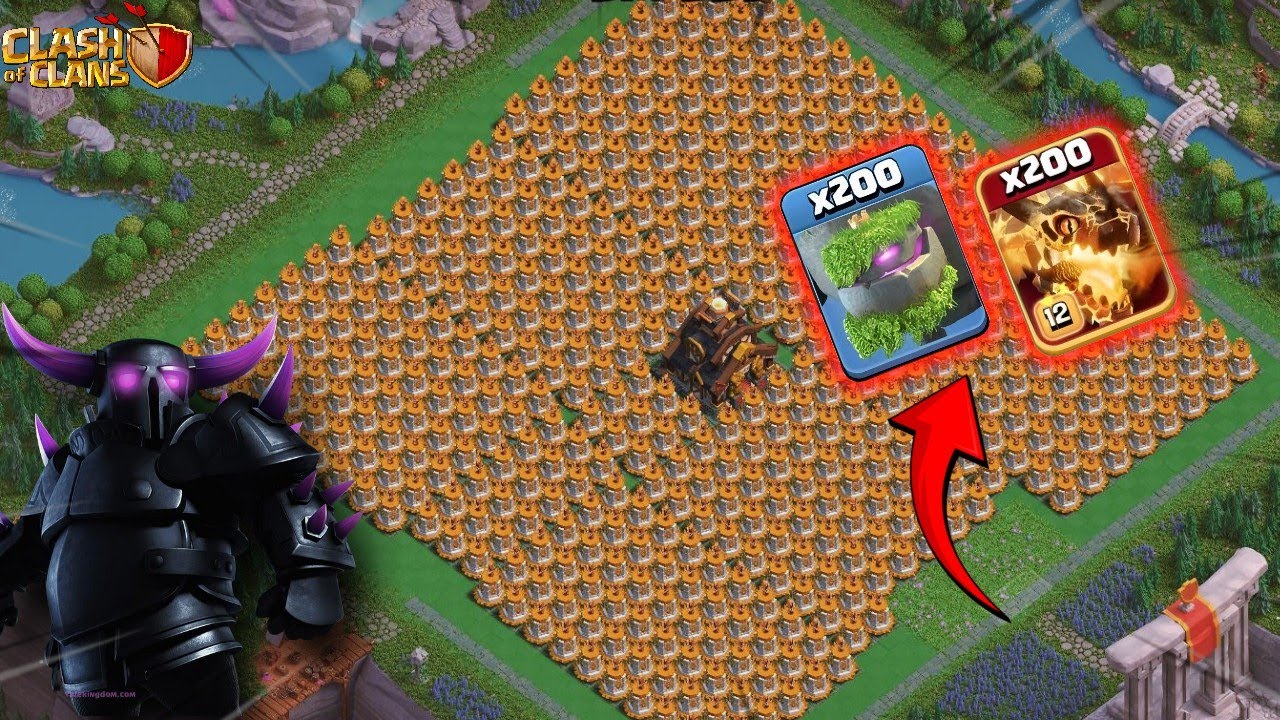 Super Wizard Tower Base | Super Wizard Tower Base VS All 200 Max Troops | Clash Of Clans WarVortexX