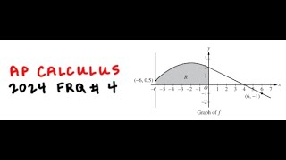 2024 AP Calculus Free Response Question 4 Solved