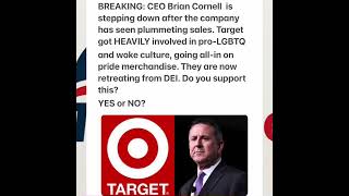 CEO Brian Cornell  is stepping down after the company has seen plummeting sales.#target #news