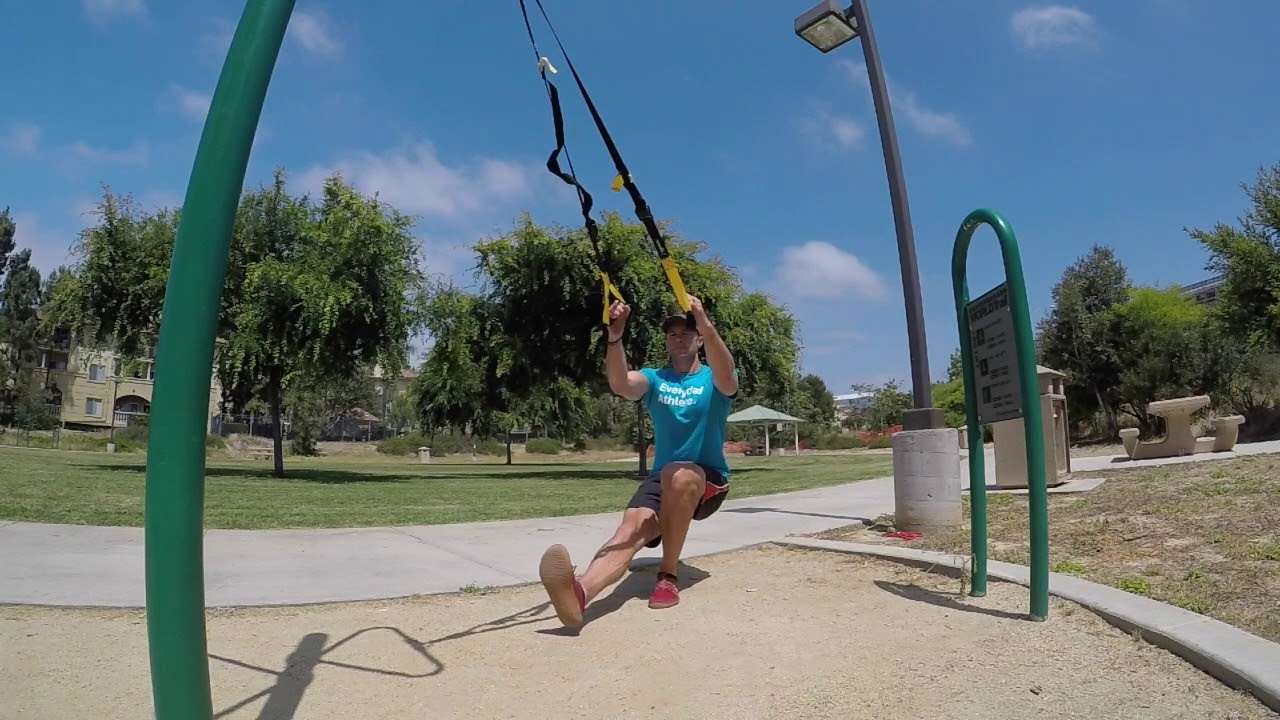 TRX Supported Pistol Squat Beginner YouTube