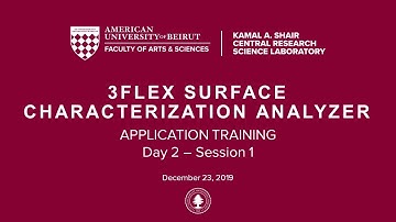 3flex Surface Characterization Analyzer [Application Training Day 2 - Session 1]