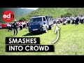 PANIC as Driverless Truck Smashes Through Crowds in Kyrgyzstan