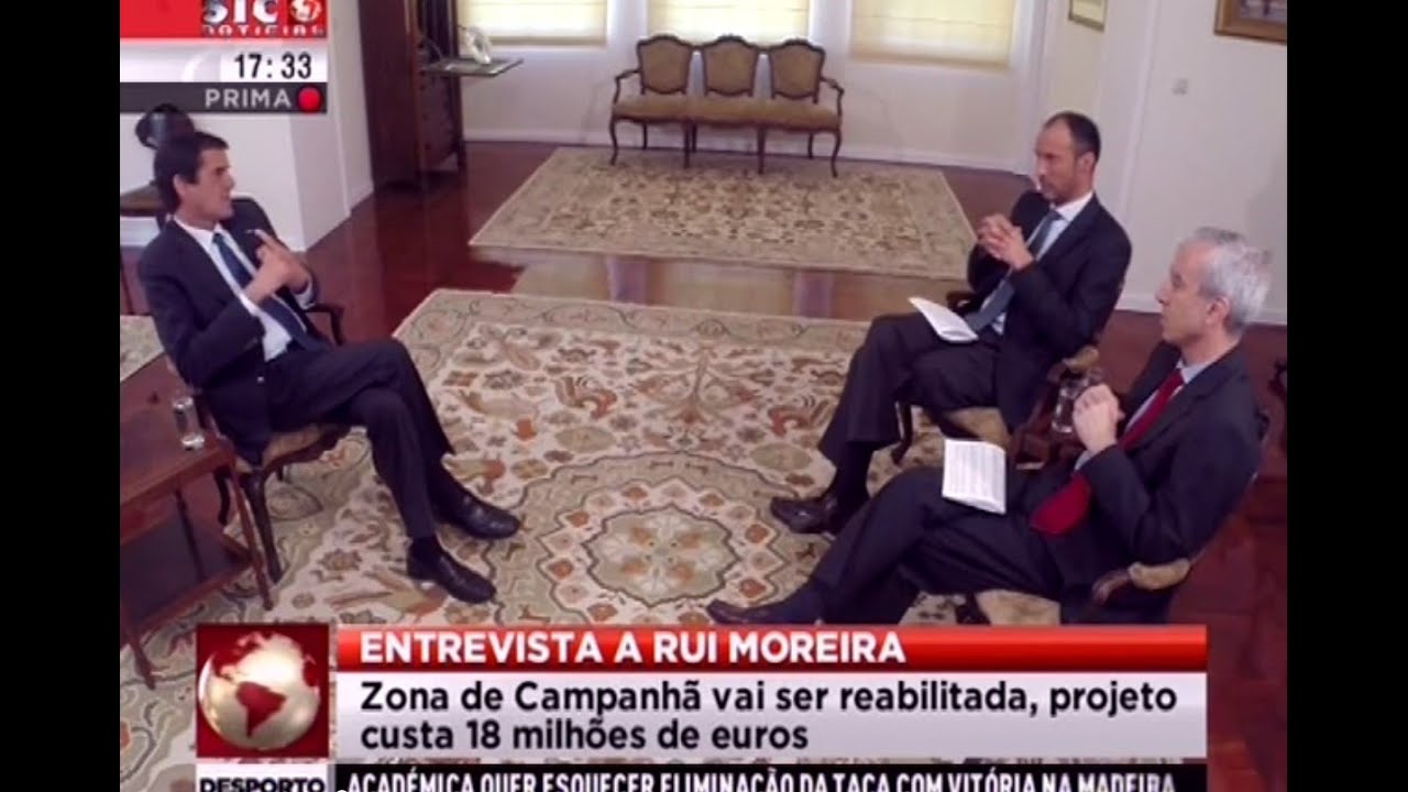 Rui Moreira à SIC e Expresso