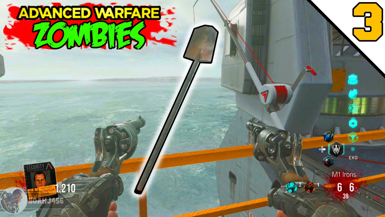 Exo Zombies "CARRIER" Easter Egg Tutorial - Fishing Pole & C4 - Step 3  Update (Advanced Warfare)