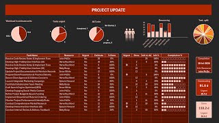 STEP by STEP: Build a Powerful Excel Dashboard for Project/Task/Activities & Resource Management