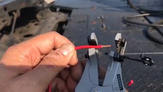 VESSEL 3000C  ワイヤーストリッパーの試し切りをして貰う 【はまかぜの旅団】