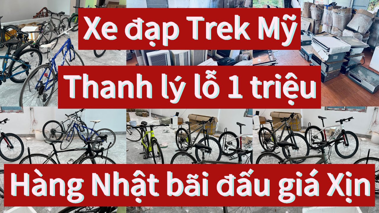 Thanh lý Xe đạp thể thao Nhật bãi giá lỗ 1 triệu- xe đạp Trek Mỹ Xịn- hàng nhật bãi đấu giá giá rẻ