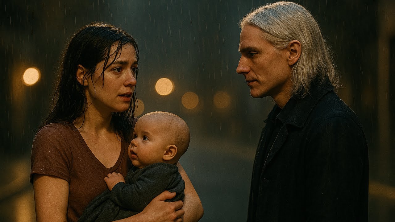 Rey Vampiro Encontró a una Enfermera Llorando con Su Bebé Bajo la Lluvia — Sin Saber Que Ella Lo