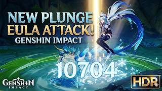 Eula Plunge Attack / Dragon Strike!  (Real HDR test)