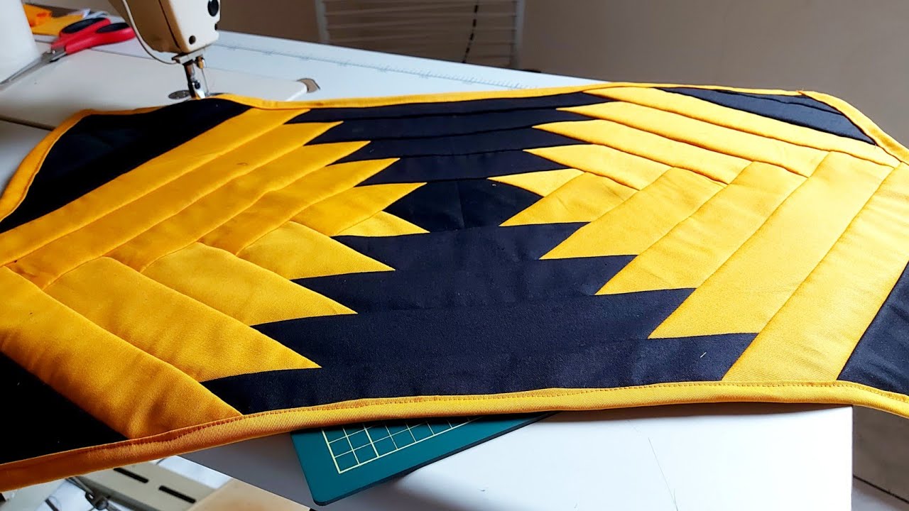 TEM RETALHO EM CASA ? PASSO A PASSO TAPETE DE BRIM.