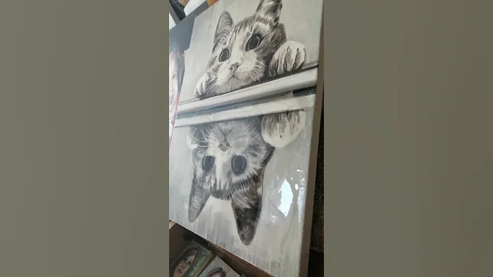 CLOE SNOWFLAKE cat catpainting laura segatori resi...