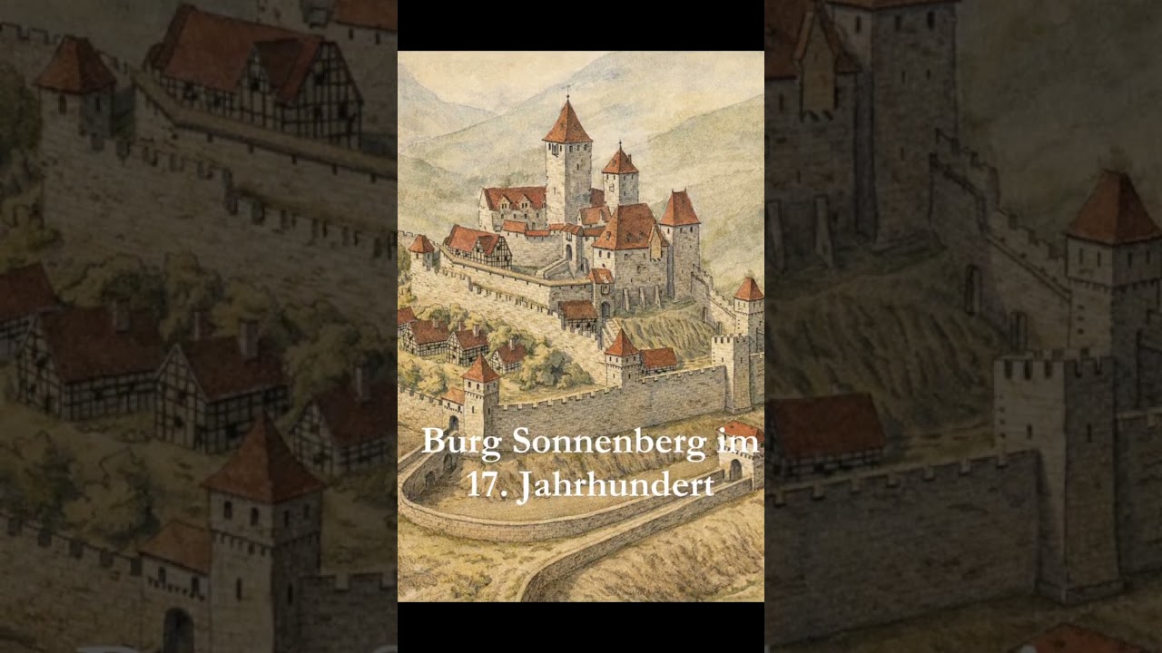 Burg Sonnenberg in Hessen vor über 800 Jahren erbaut 