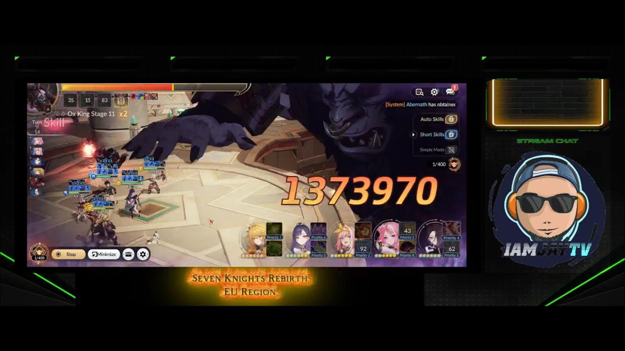 Seven Knights Re:BIRTH | OX KING 11 AUTO 1.3M DMG HIT