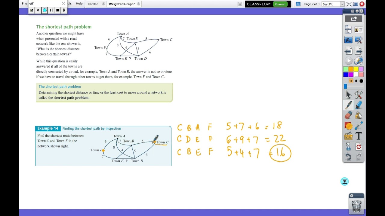 Weighted and Directed Graphs and Shortest distance - YouTube