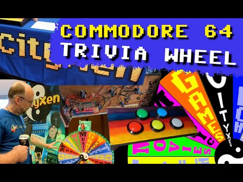 Commodore 64 Spinning Trivia Wheel & Arcade Buttons Game - SFGE 2023 / VCFSE 10