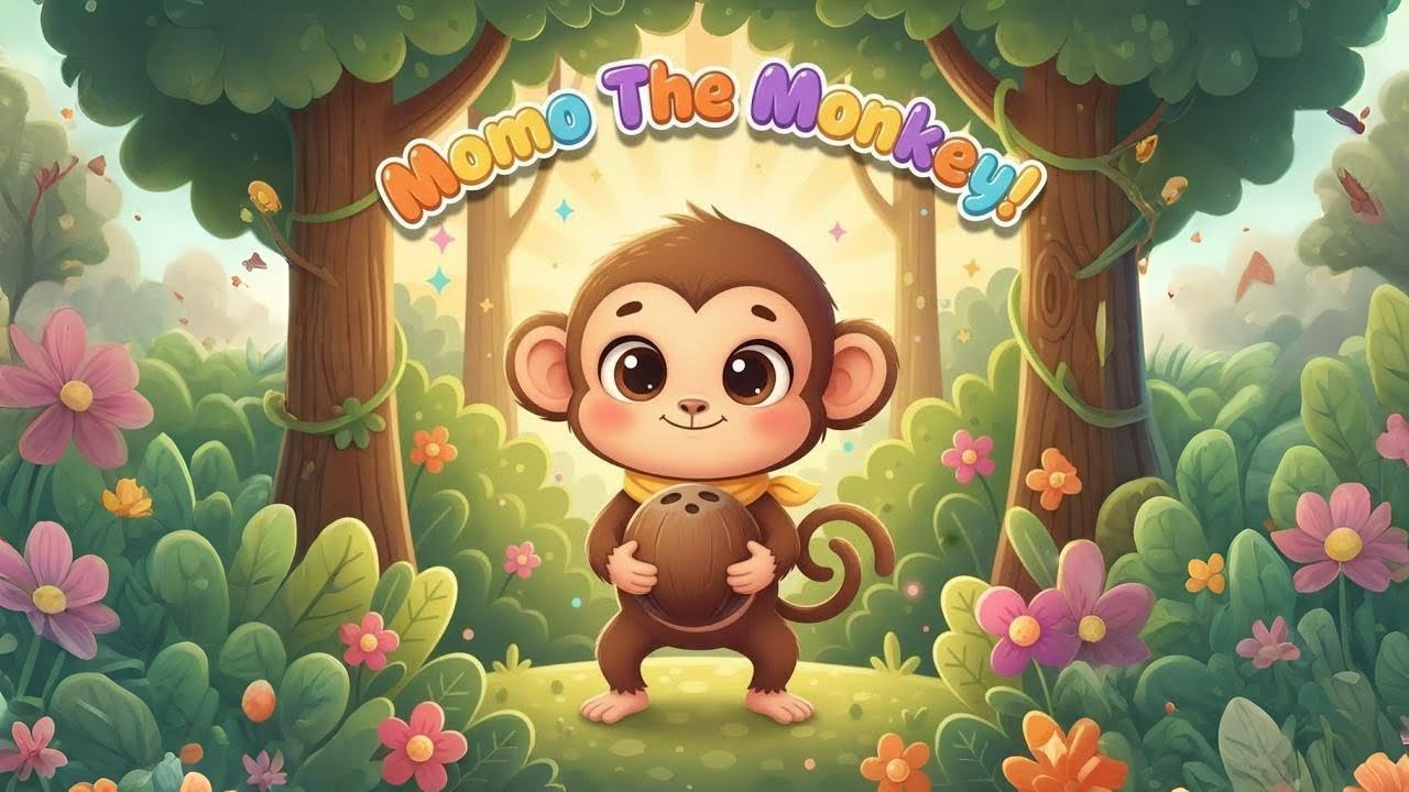 Momo The Monkey  Funny Hindi Kids Rhyme  Marshmelon Original 🎵