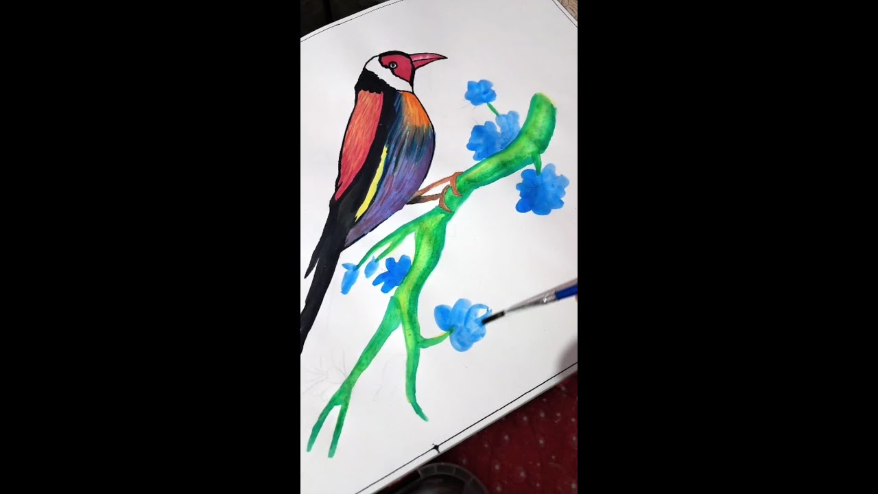 Pakshi Ki Painting Bana Di | Save The Nature 🔥🌱🕊