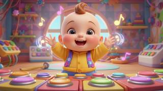 🎵 Oops Button Song for Kids | funny nursery rhymes &amp; baby songs | Surprise Button Cartoon 🔘🎶