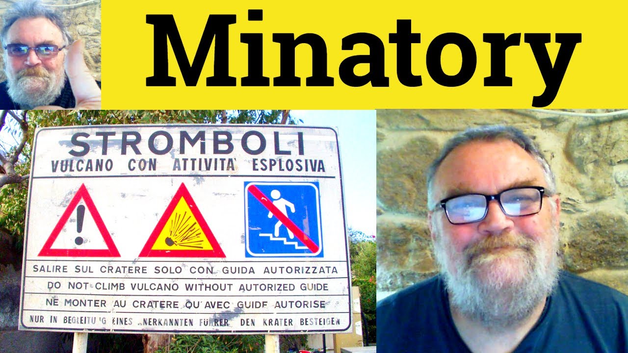 😎 Minatory Meaning - Minatory Defined - Minatory Definition - Minatory ...