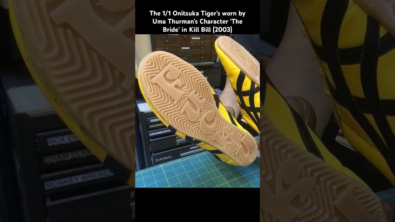 The 1/1 Onitsuka Tiger’s worn by Uma Thurman’s Character ‘The Bride’ in Kill Bill (2003) 