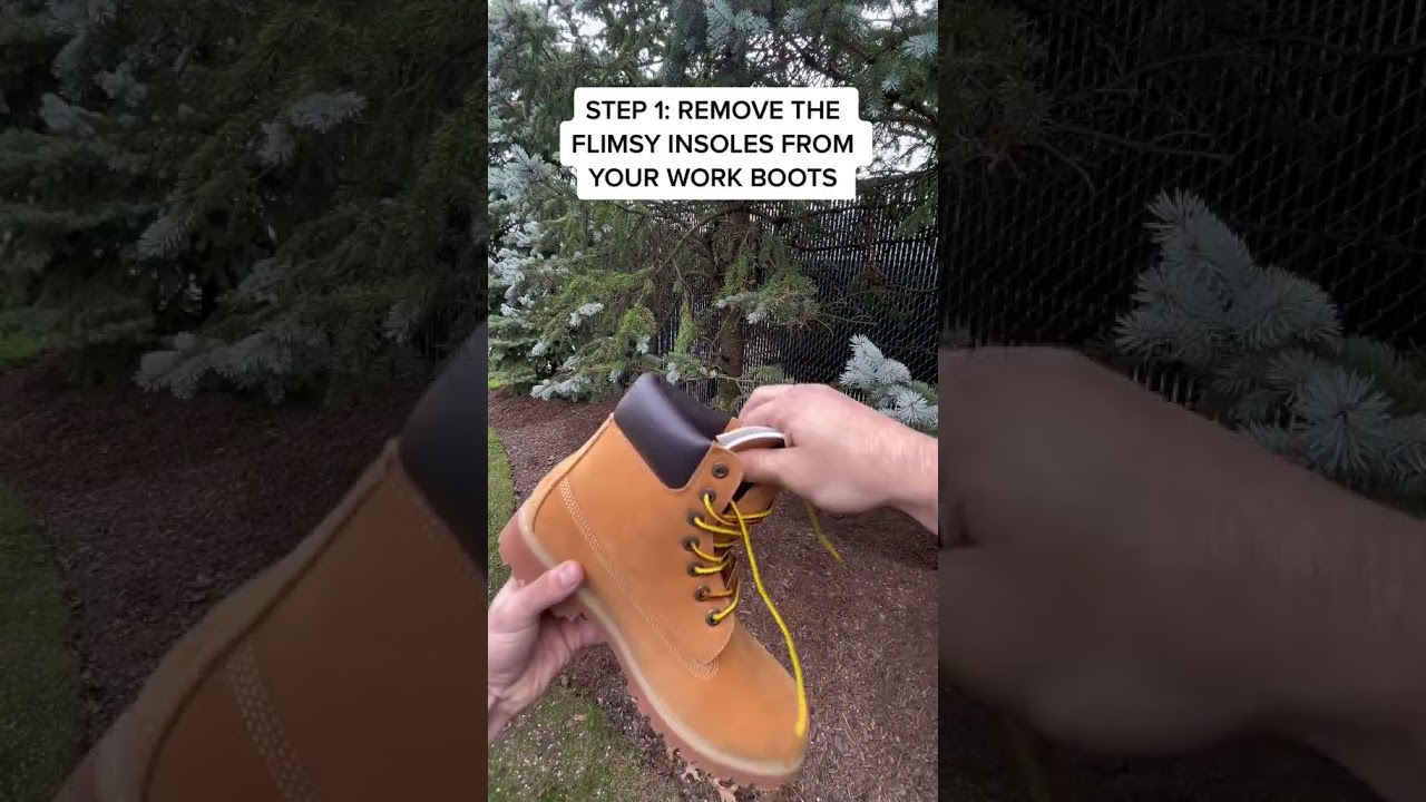Want to add comfort into your work boots? 