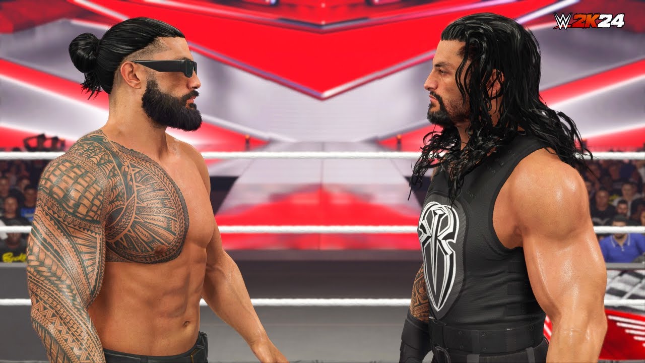 The Big Dog Vs The Tribal Chief Raw Vs Smackdown WWE 2K24 YouTube