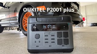 OUKITEL P2001 Plus Station d'Énergie Portable 2048Wh/2000W  Idéale pour Maison, Camping et urgence