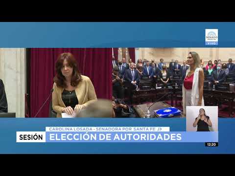 JURA SENADORA CAROLINA LOSADA COMO VICEPRESIDENTA DEL SENADO - SESIÓN PREPARATORIA 24-02-22