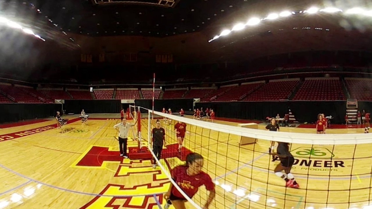 Iowa State Volleyball Practice In 360 VR YouTube