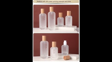 BO789:Ready stock lotion pump frosted glass bottle/jar ,can print your logo by a small quantity