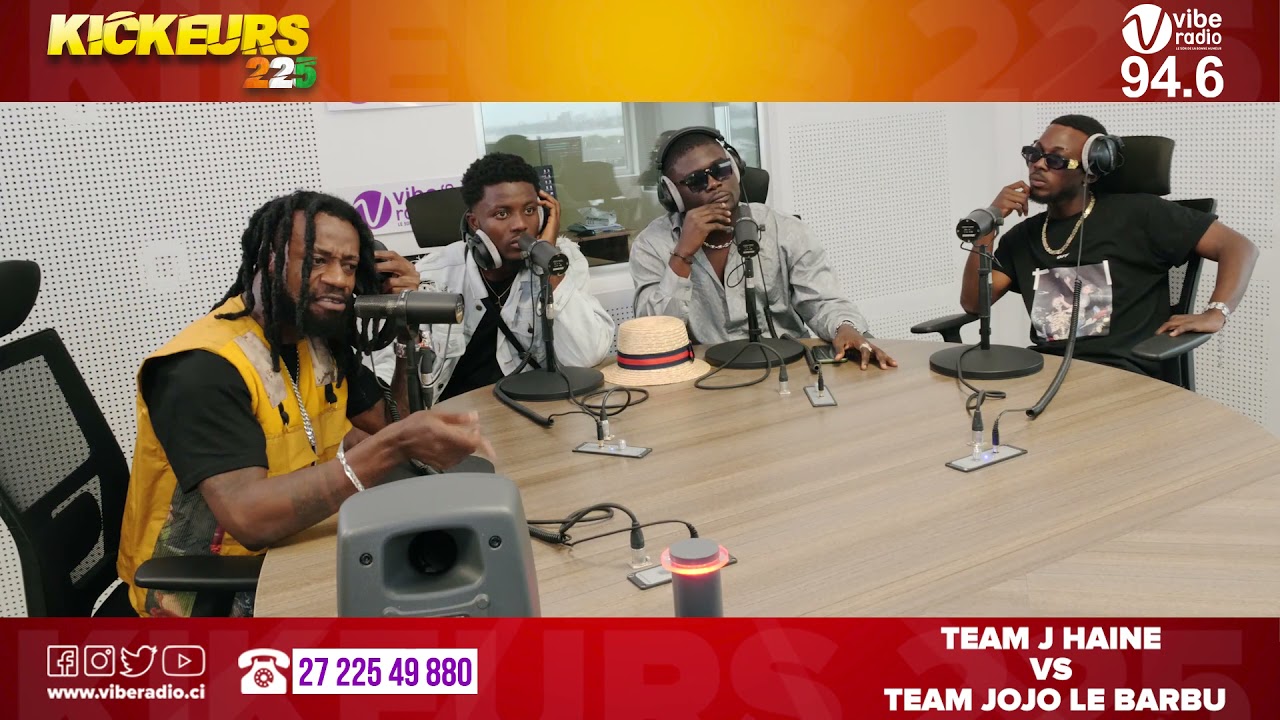 J Haine et Jojo le Barbu dans Kickeurs225  sur Vibe Radio