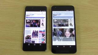 OnePlus X Android 6 0 Marshmallow VS Nexus 5X   Speed Test!  H tech android
