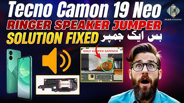 Tecno Camon 19 Neo Speaker Not working solution|Tecno Mobile Ringer Sound Not Working solution Fixed