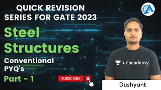 Conventional PYQ's on Steel Structure for GATE 2023 P::1 | Dushyant screenshot 5