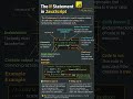 If statement in JavaScript #javascript #shorts #viral