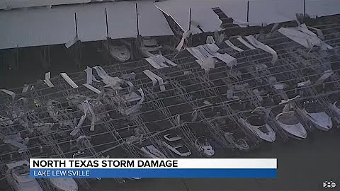 DFW severe storm damage: Live aerial views around North Texas