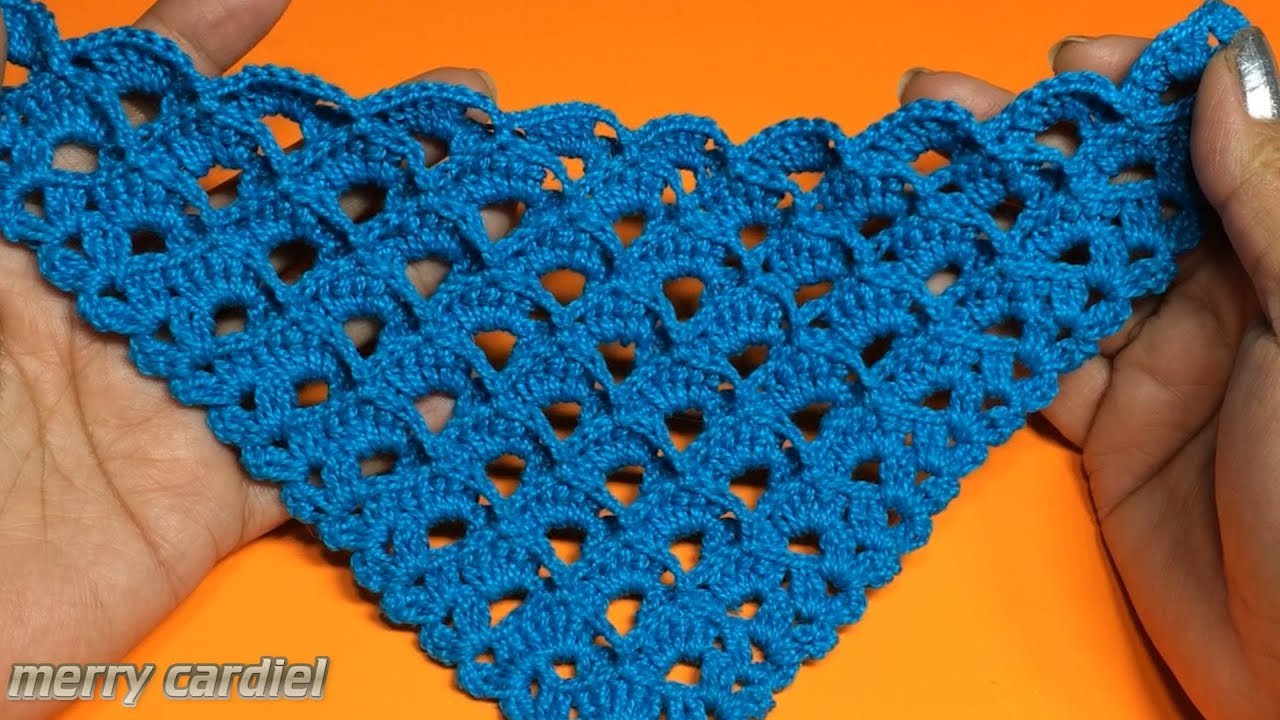 COMO TEJER PUNTO PARA CHAL CROCHET  2019 ✅🎁⭐