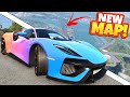 Escaping the Police On a MASSIVE NEW Map in a Supercar in BeamNG Drive Mods!