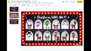 Christmas Guess Who Game for Google Slides screenshot 4