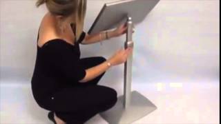Oklahoma Sound 70 Adjustable Height Speaker Stand Lectern Mirage Display - Sign Holder - Adjustment