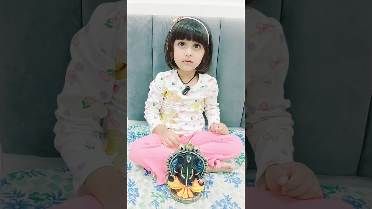 Questions&Answers by3 yearold aanshiaboutganeshji#aanshi#ytshorts#youtubeshorts#cutebaby#education