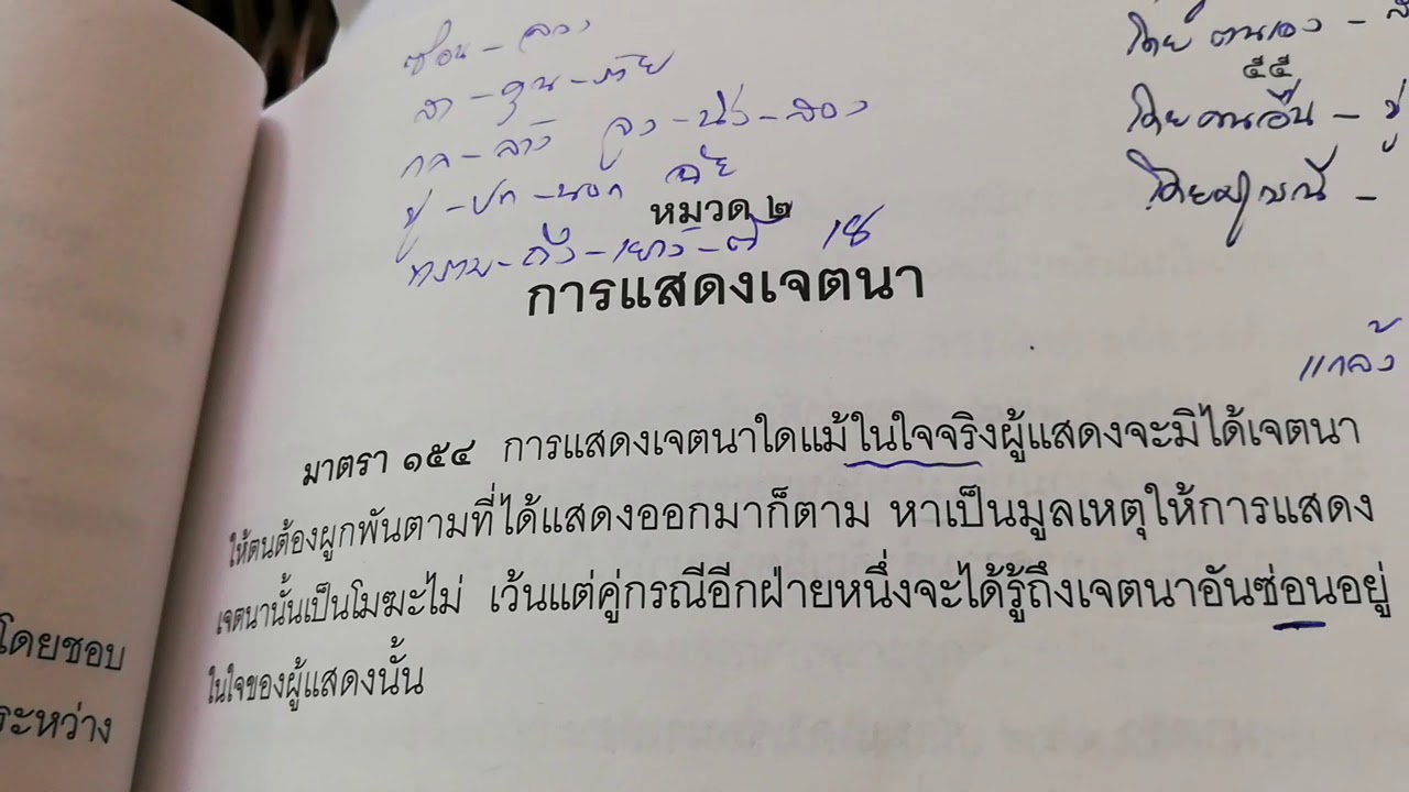 เจตนาซ่อนเร้น มาตรา154 เป็นเช่นไร  ตามกฎหมายนิติกรรมสัญญา