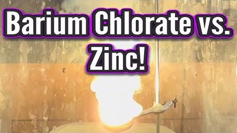Barium Chlorate vs. Zinc in RamZland!🔥 6Zn+Ba(CIO3)2 → 6ZnO+BaCl2  #Redox #STEM #RamZland #Lab 