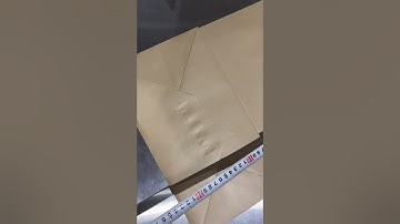 Oyang B330 paper bag making machine testing before delivery