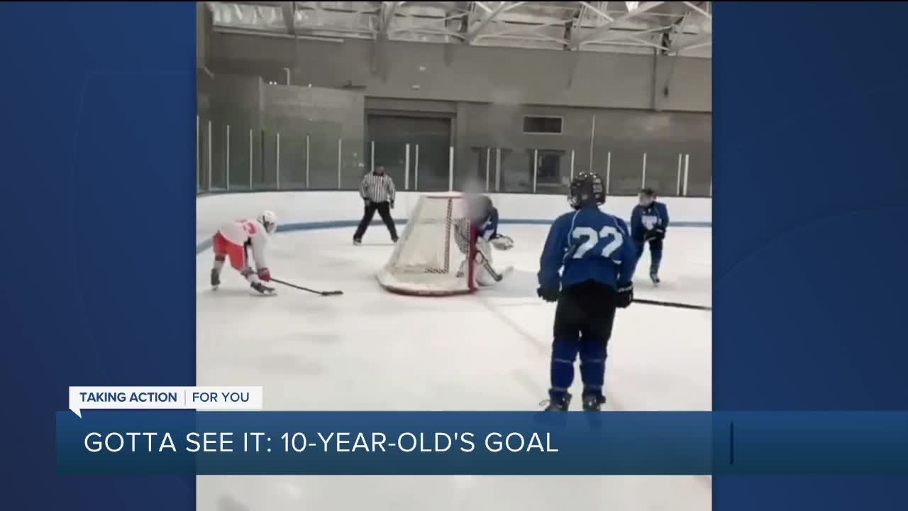 10-year-old hockey player scores lacrosse goal: Little Caesars star Jack Trupiano pulls it off