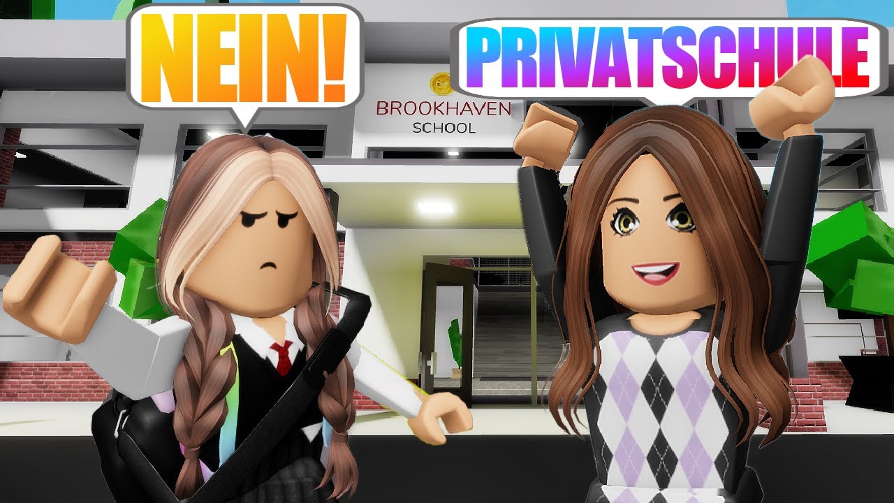 ich wechsle auf eine PRIVATSCHULE 🏫 dann passiert das 🤦🏻‍♀️ in BROOKHAVEN 🏡 Roblox Roleplay Story