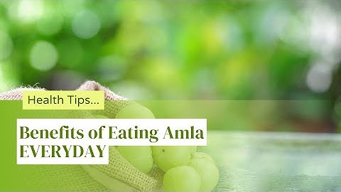 Effects of Eating Amla (phyllanthus emblica) Everyday