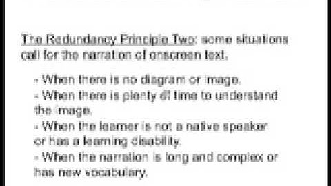 Modality and Redundancy Principles