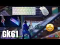 Fastest Keyboard GK61 ⌨️ Fortnite ASMR Realistics 🤩 Gateron Optical Yellow + *HANDCAM*